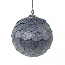 Шар новогодний декоративный paper ball, серебрянный