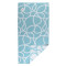 Полотенце жаккардовое с авторским дизайном gravity голубого цвета cuts&pieces, 70х140 см