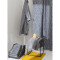 Халат банный из чесаного хлопка серого цвета из коллекции essential, размер l