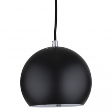 Лампа подвесная ball, 16х?18 см, черная матовая, черный шнур