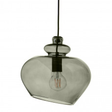 Лампа подвесная grace, 31,5х?30 см, зеленое дымчатое стекло, черный цоколь