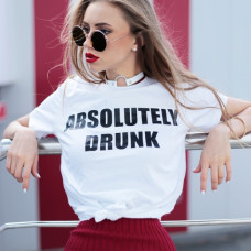 Футболка  ABSOLUTELY DRUNK