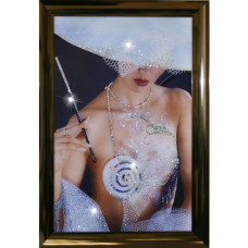 Картина ЛЕДИ ГЛАМУР (кристаллы Swarovski) 47*67см Картина ЛЕДИ ГЛАМУР (кристаллы Swarovski) 47*67см